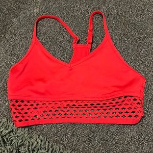 PINK RED SPORTS BRA
